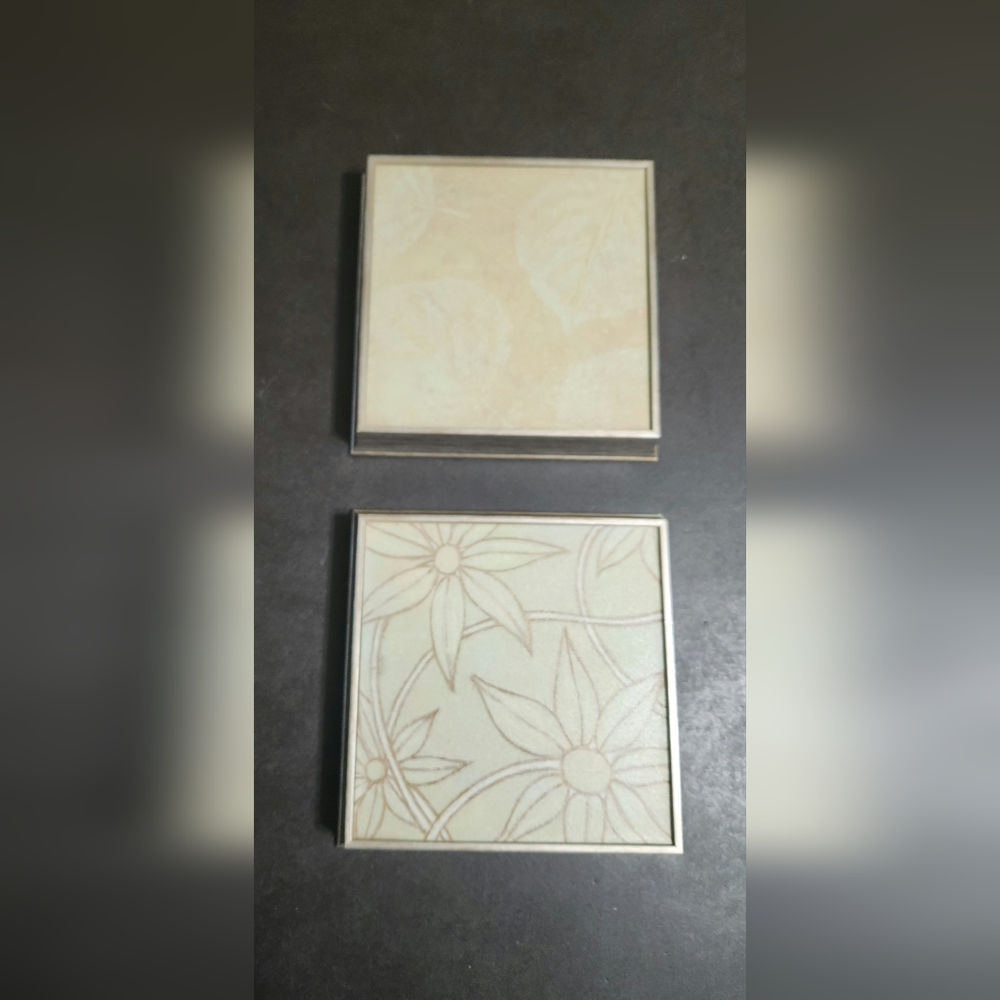 Set of 2 folage framed canvas wall art pictures